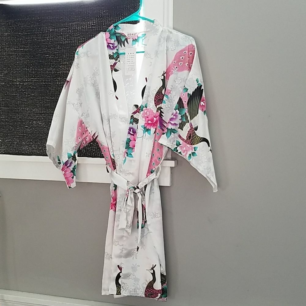 💍 Kimono Robe 💍 short NEW bridal white
